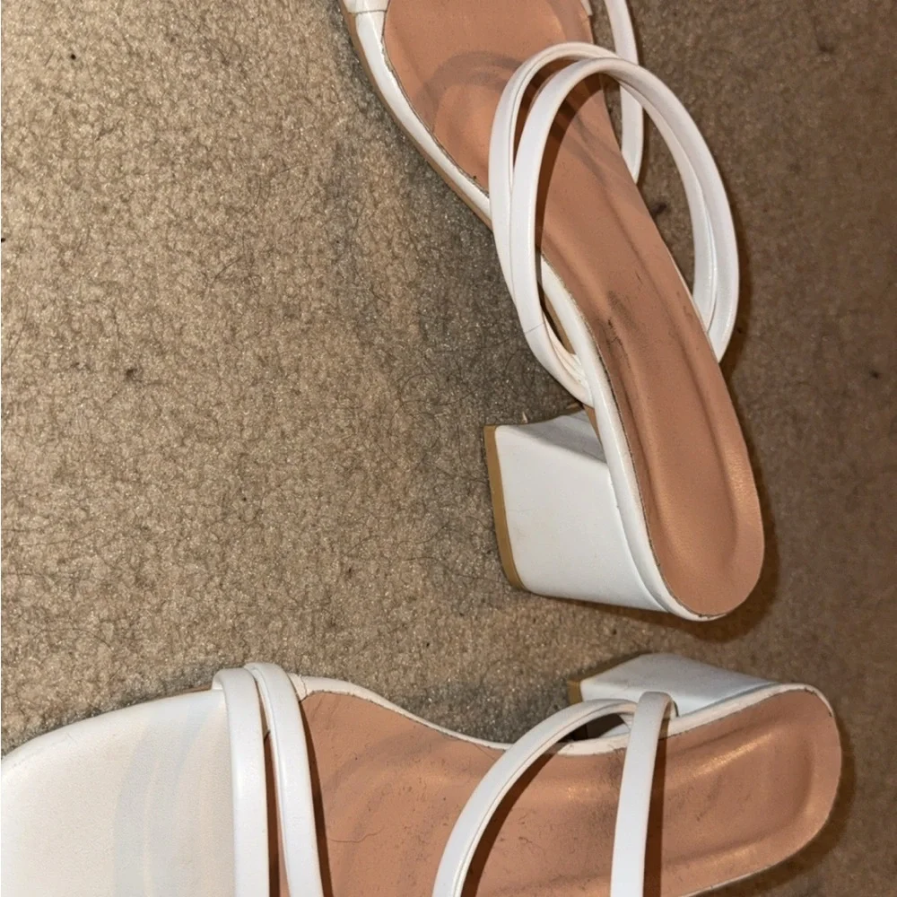 Elegant White Strappy Women's Sandals